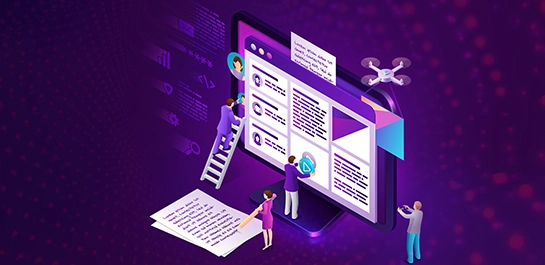 A team works together to create and manage digital assets, the essence of content marketing