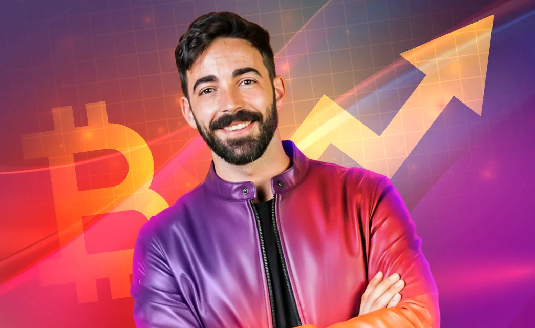 A hand actively accssing on a crypto exchange representing the work of a crypto market making agency