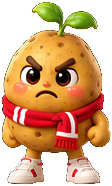 Gamja looking angry