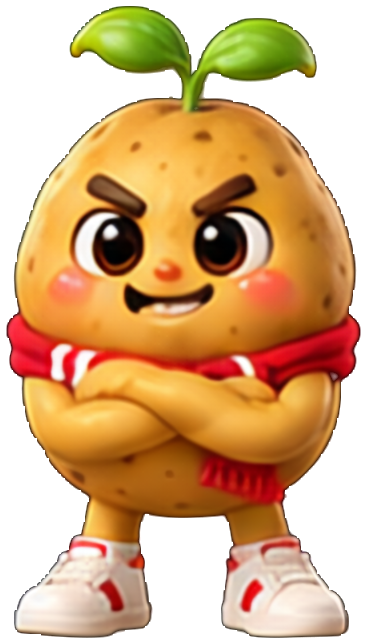 Gamja meme: Small potato Big attitude