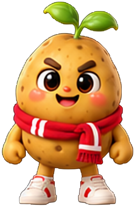 Gamja with a neutral expression