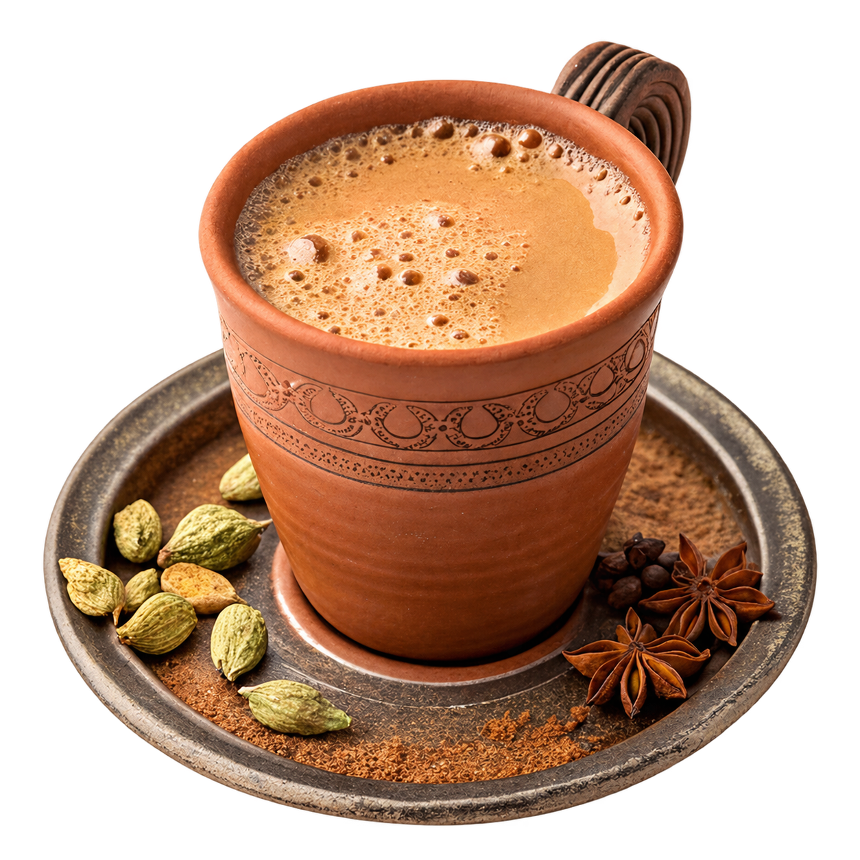 Chai in clay kulhad cups