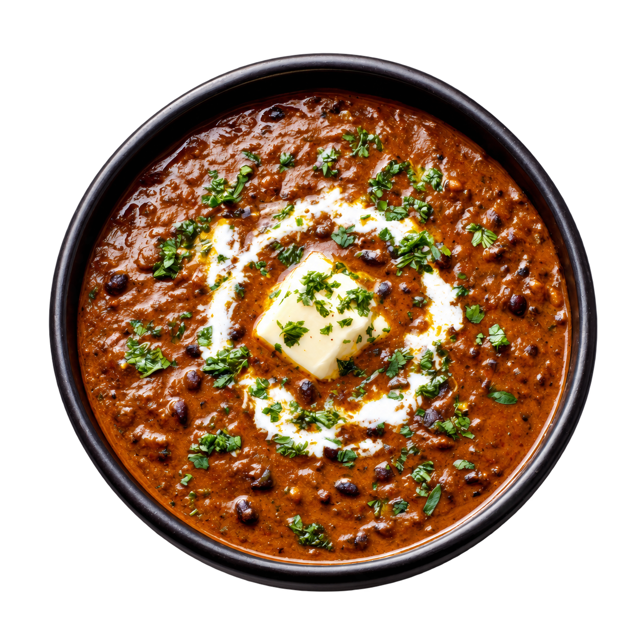 Laal Maas in a black pan
