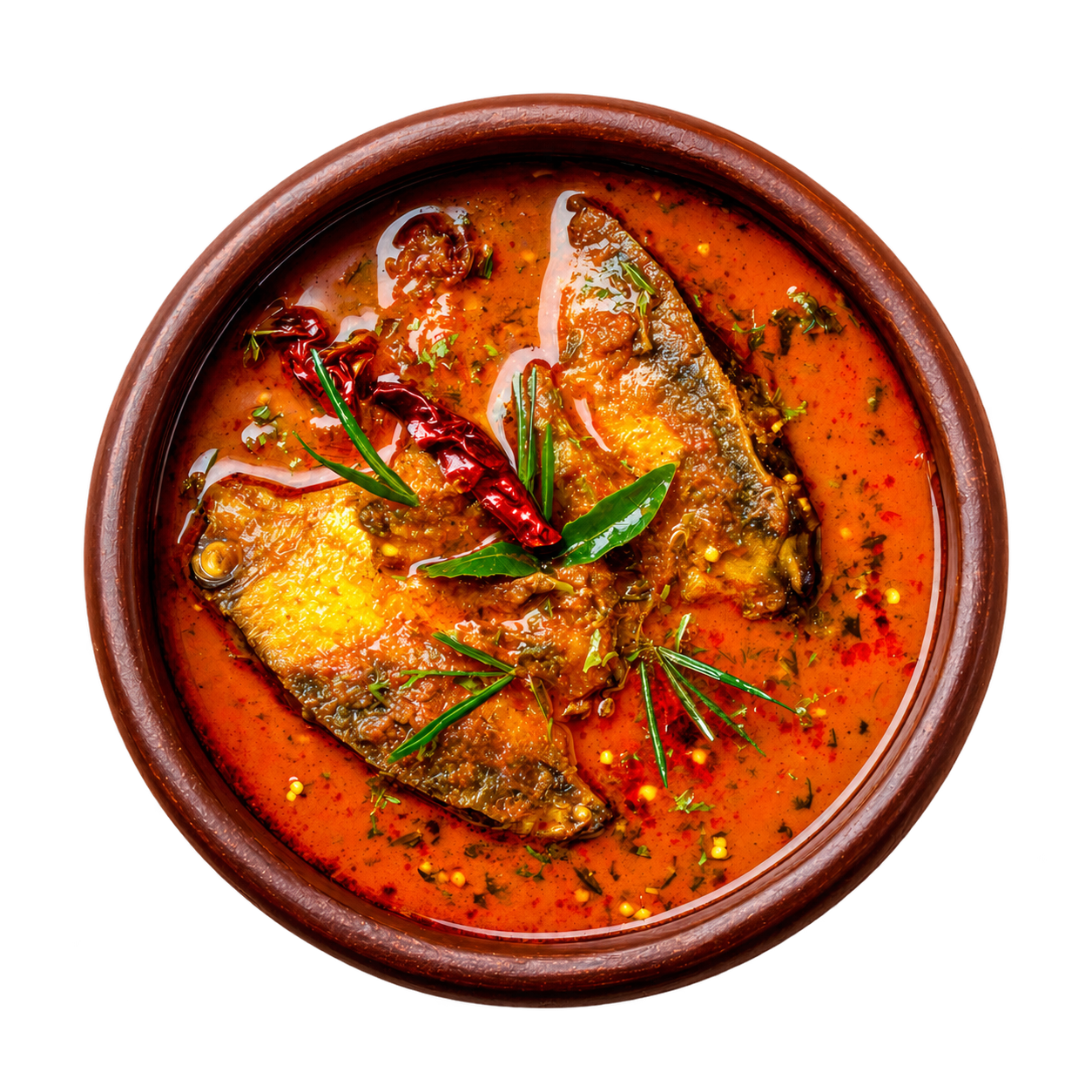 Golden coconut fish curry